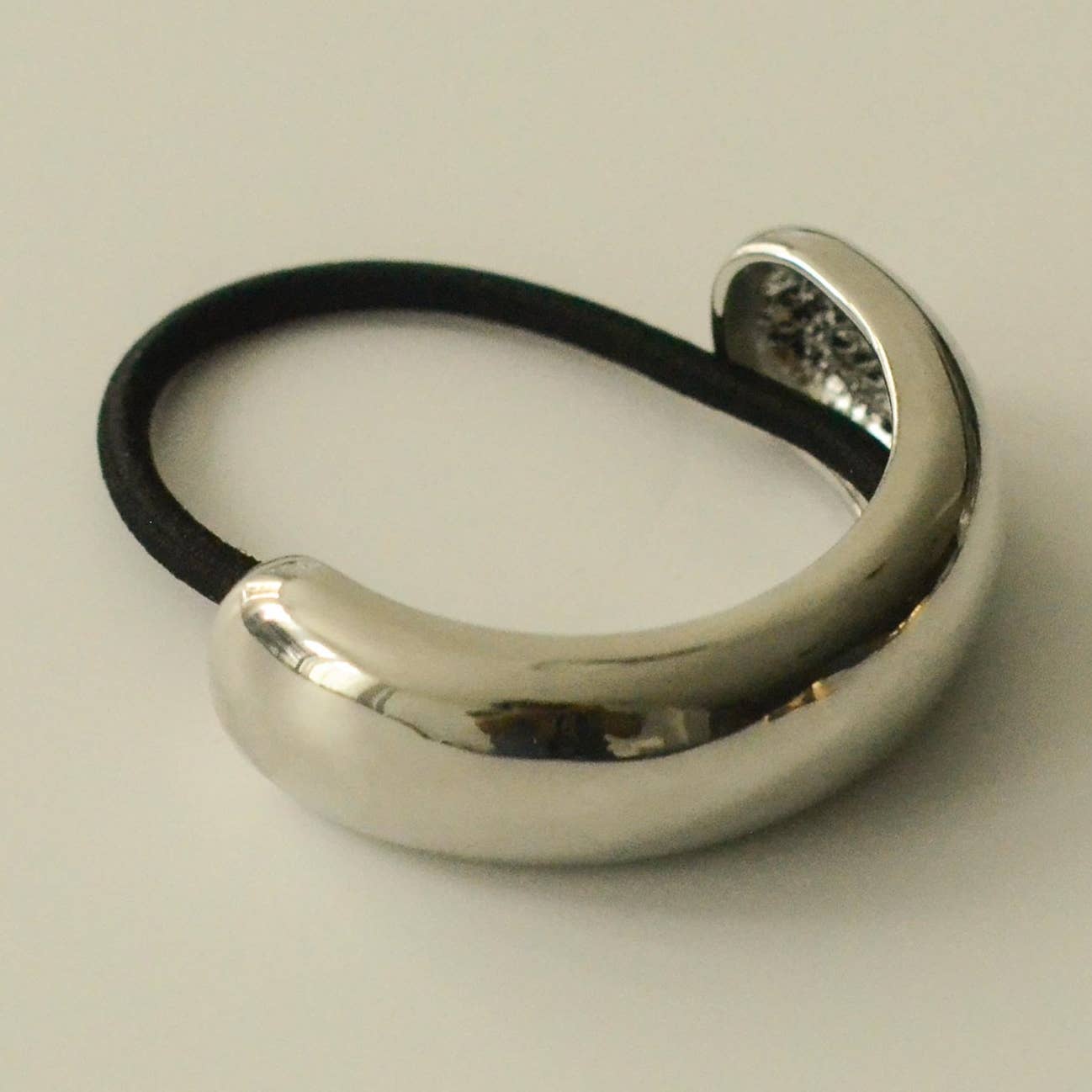 Wide Metal Cuff Hair Tie