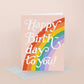 Big Rainbow Birthday Card