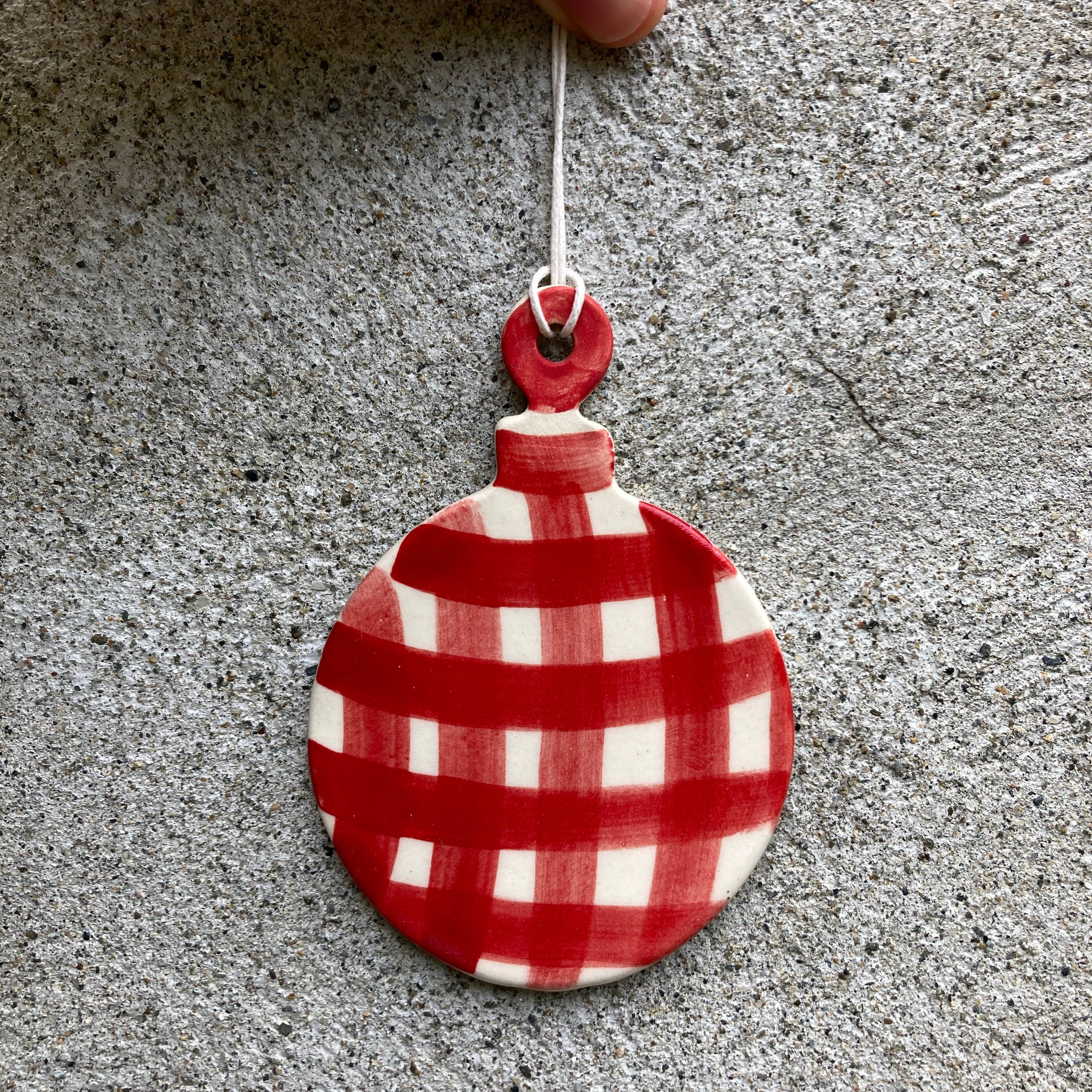 Round Ceramic Ornament