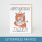 Birthday Tiger Card