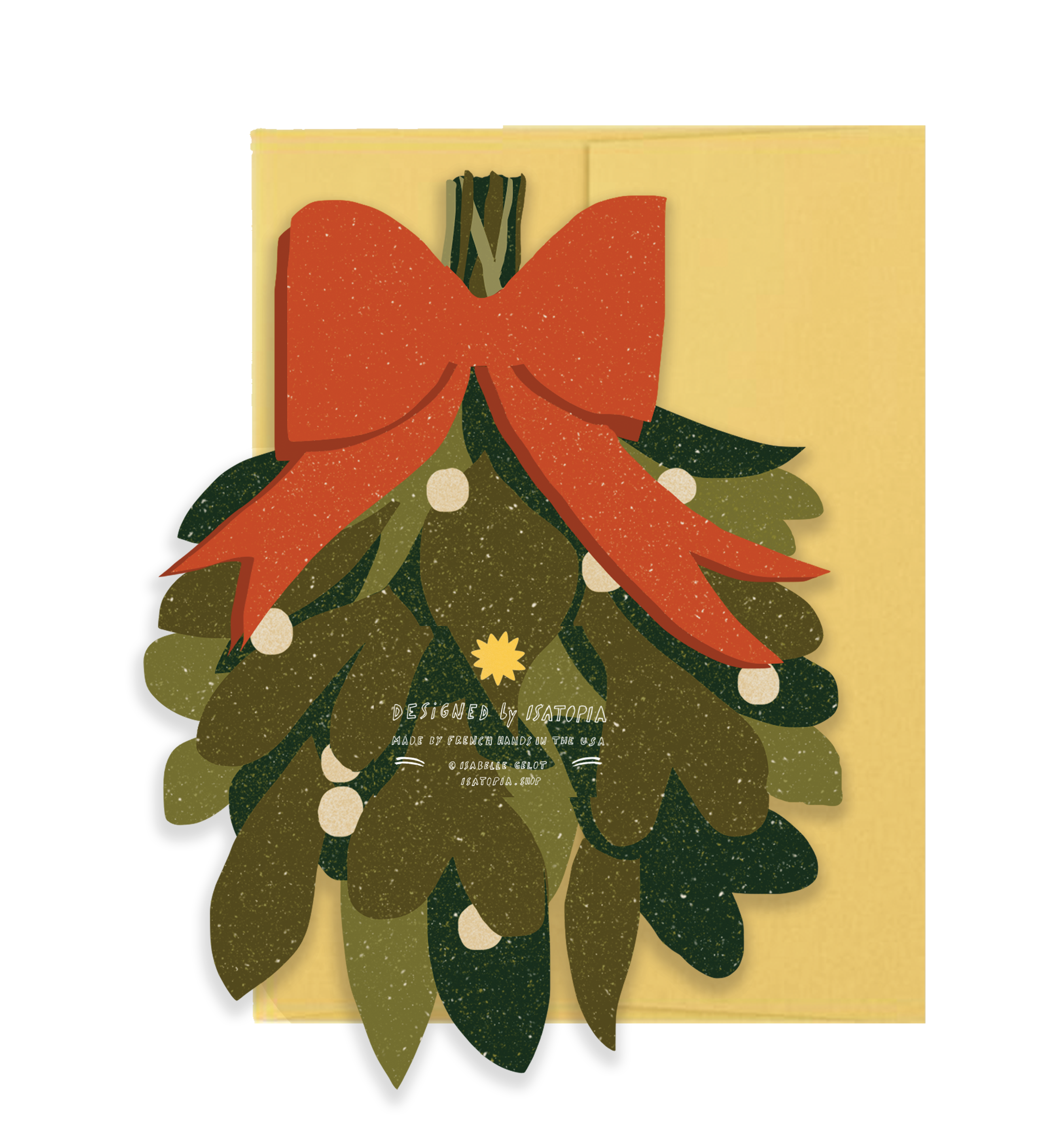 Mistletoe Die Cut Card