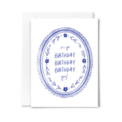 Birthday Birthday Birthday Card
