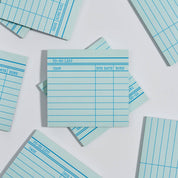 Library Card Post-It ® Sticky Notes - Green