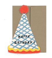 Birthday Hat Die Cut Card