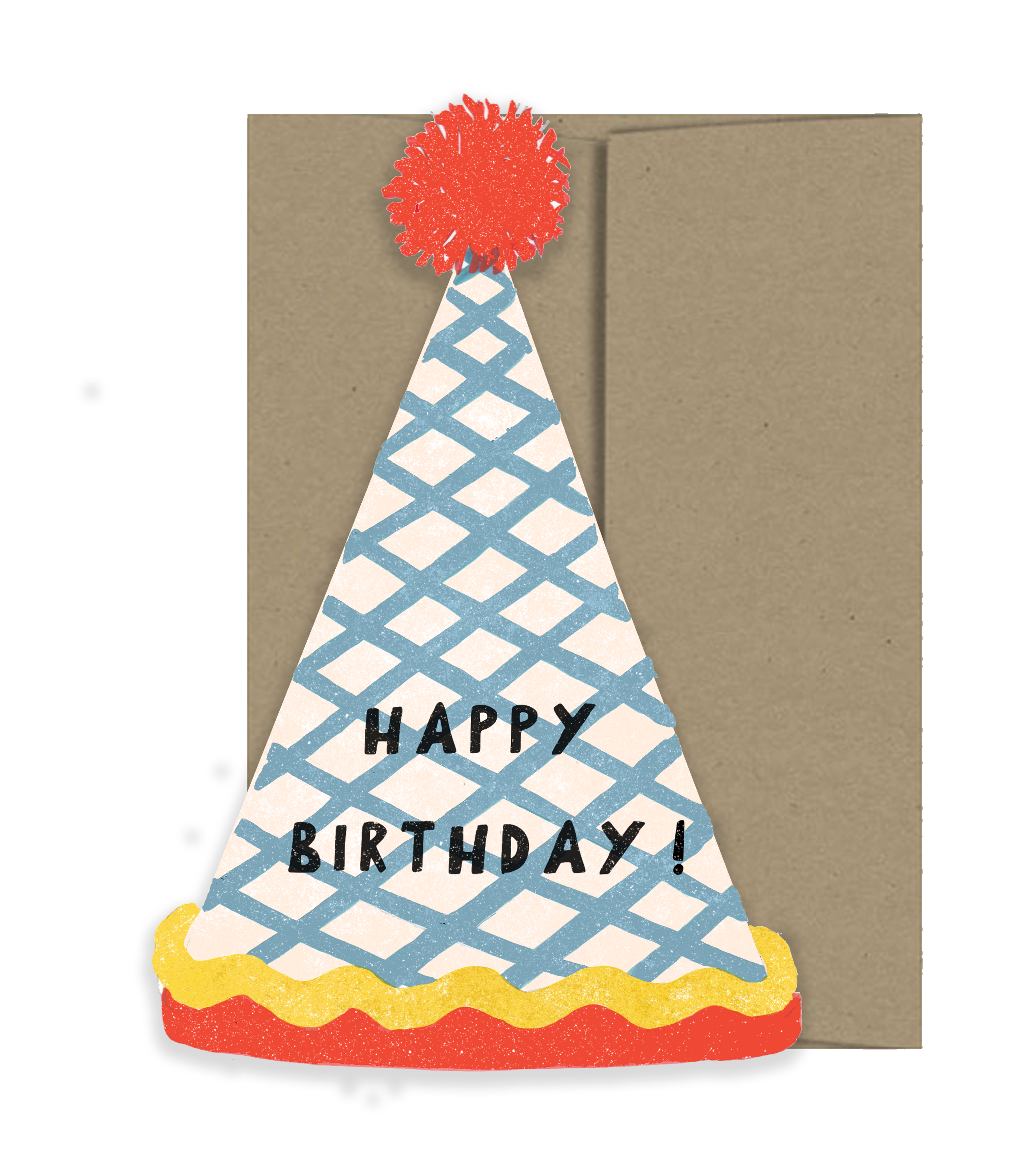 Birthday Hat Die Cut Card