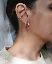 Gold Heli Hoops