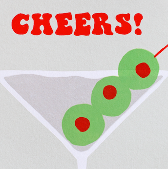 Cheers Martini Card