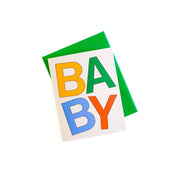Baby Block Letters Card
