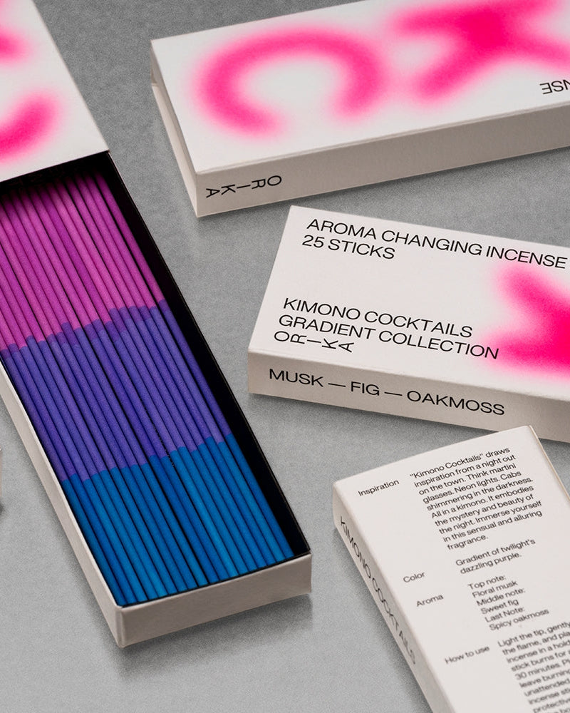 Kimono Cocktails - Fig Gradient Scent-Changing Incense