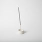 Round Terrazzo Incense Holder - White