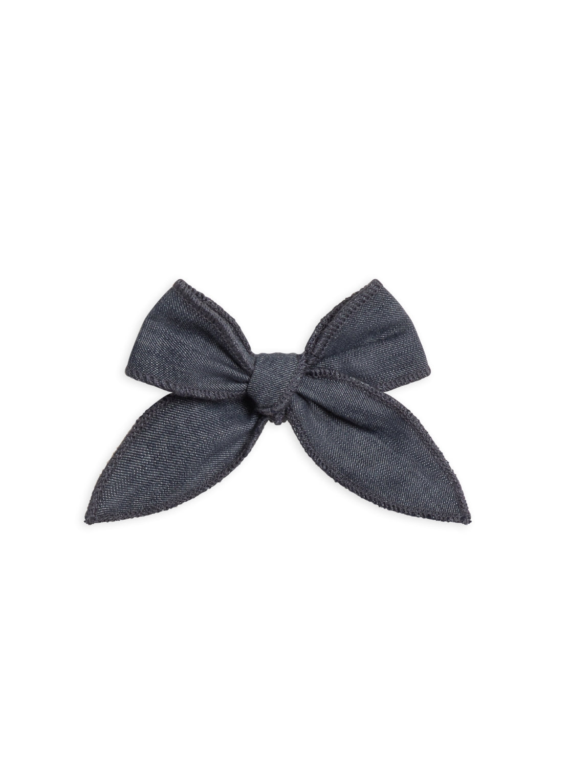 Chambray Bow Hair Clip