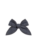 Chambray Bow Hair Clip