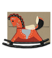 Rocking Horse Die Cut Card