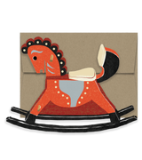 Rocking Horse Die Cut Card