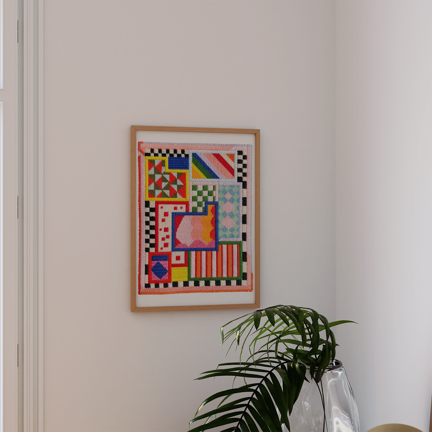 Amusant No.1 Needlepoint Art Print: 11 x 14"