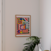 Amusant No.1 Needlepoint Art Print: 11 x 14"