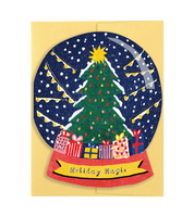 Holiday Magic Snow Globe Die Cut Card
