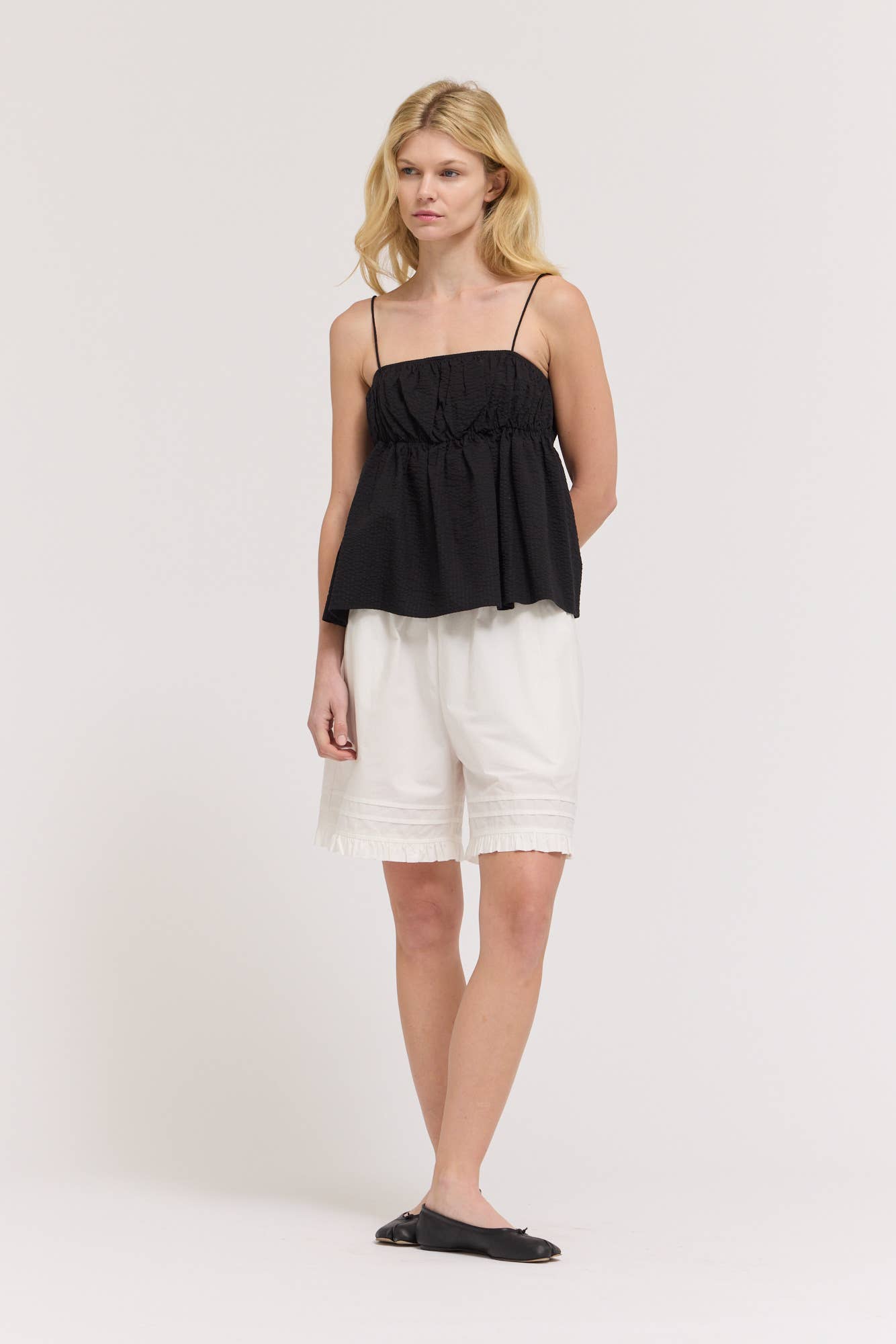 Seersucker Cami Top