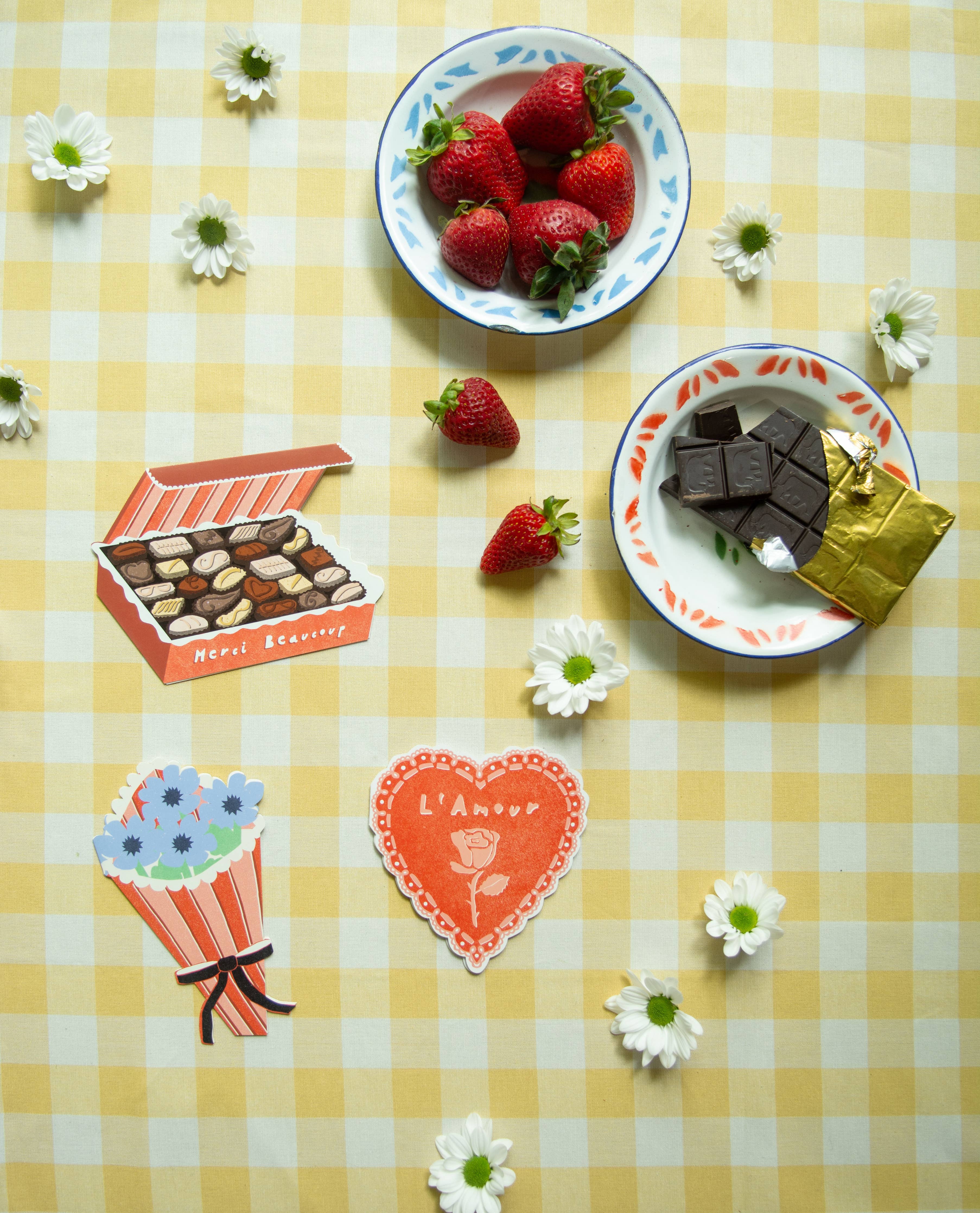 Merci Chocolate Box Die Cut Card