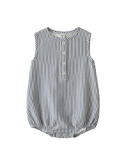 Wren Seersucker Bubble Romper