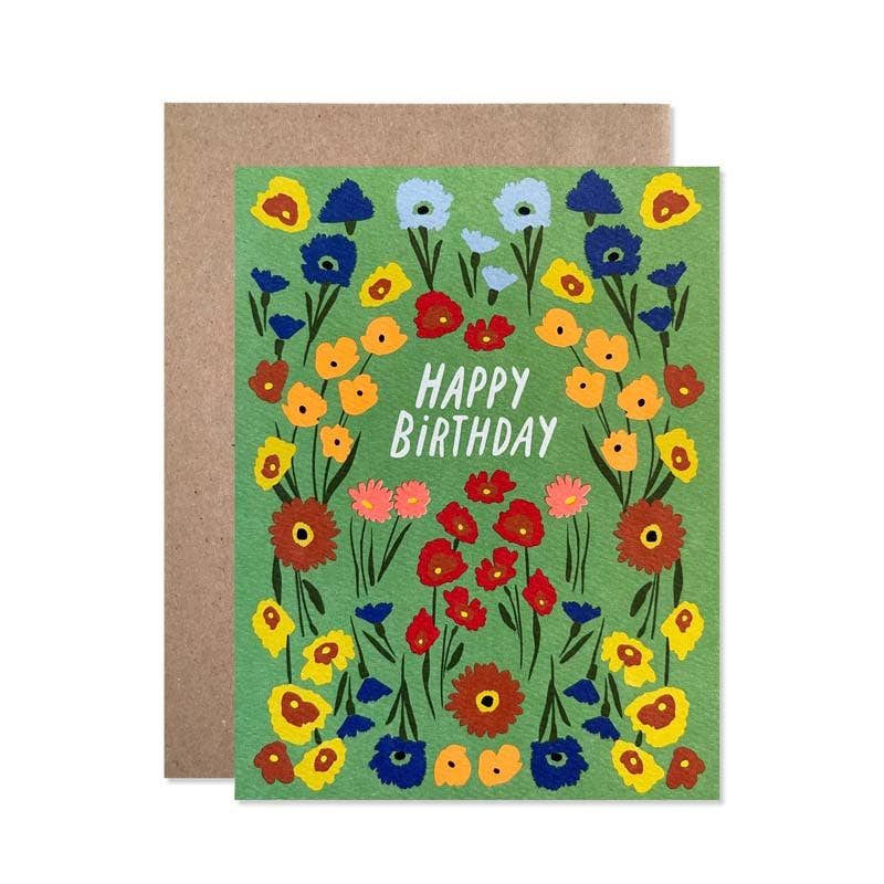 Birthday Green Garden Card