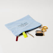 Washed Cotton Zipper Pouch
