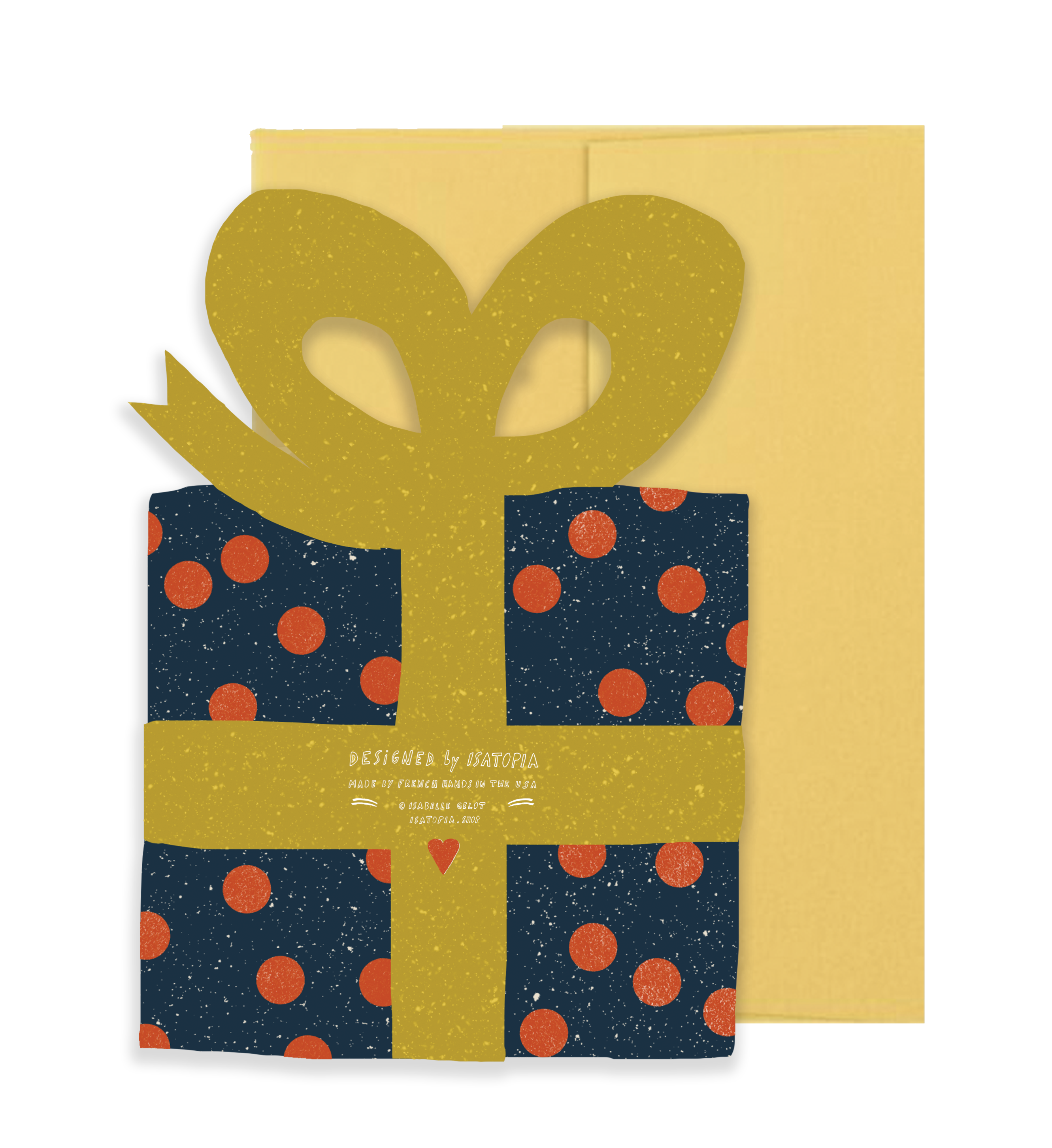 Gift Holiday Die Cut Card