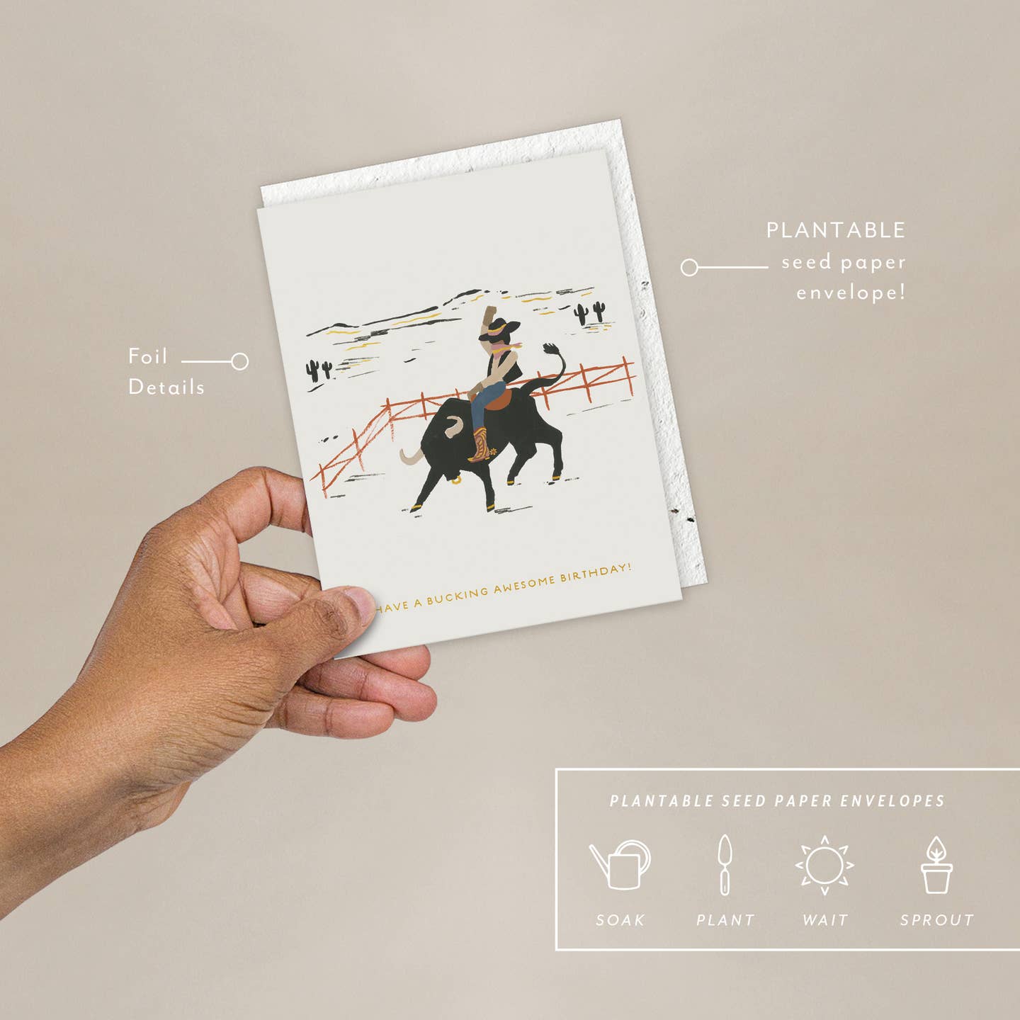 Bucking Awesome Birthday Card