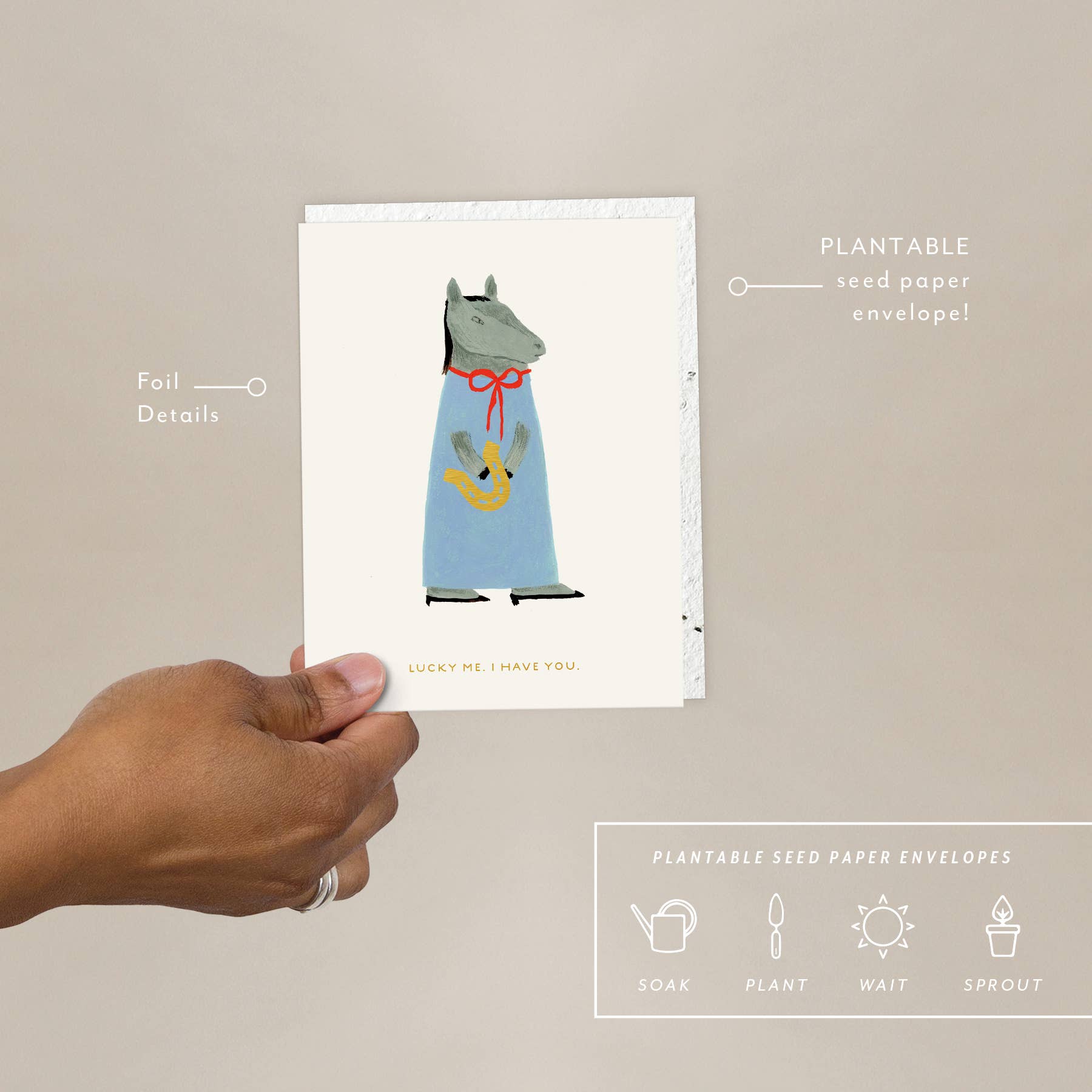 Lucky Horse Card