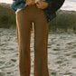 Washed Stripe Trouser - Brown Stripe