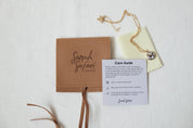 Seed Token Necklace - Sterling Silver/ Turquoise