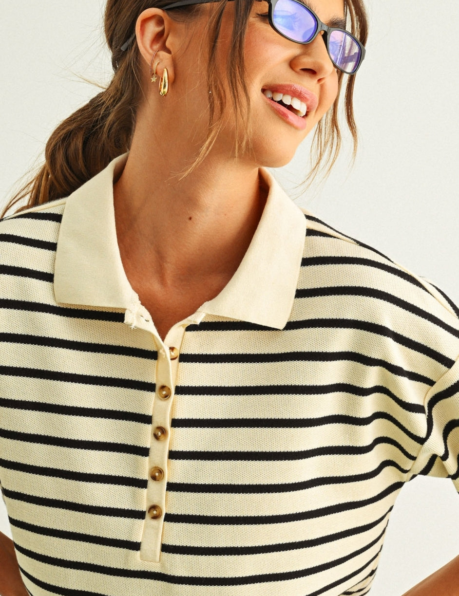 Stripe Polo Shirt