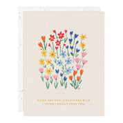 Roses + Violets Card