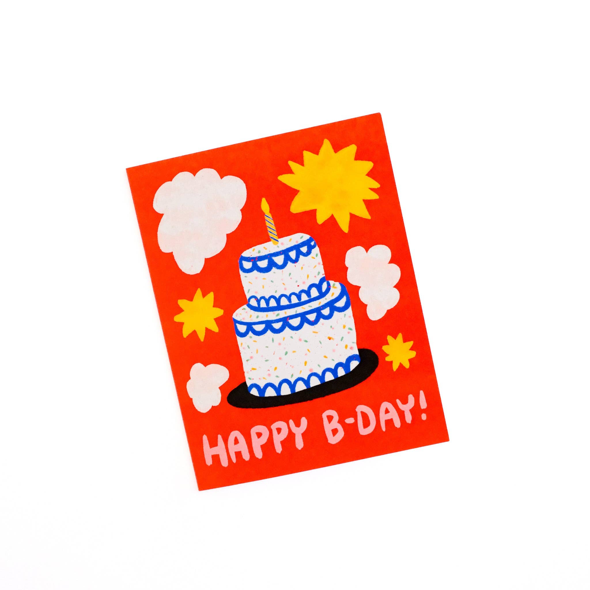 Happy B-day Sprinkle Cake Card