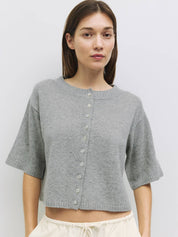 The Stacey Cardigan - Heather Grey