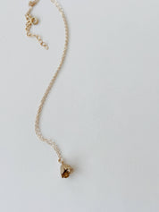 Bell Flower Charm Necklace - Gold Fill