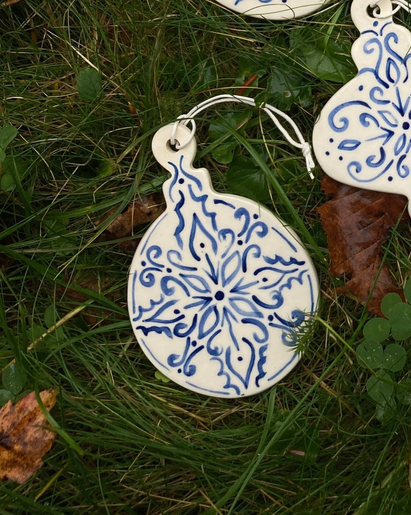 Round Ceramic Ornament