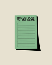 This List Does Not Define Me Notepad