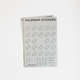 Chrome Calendar Stickers