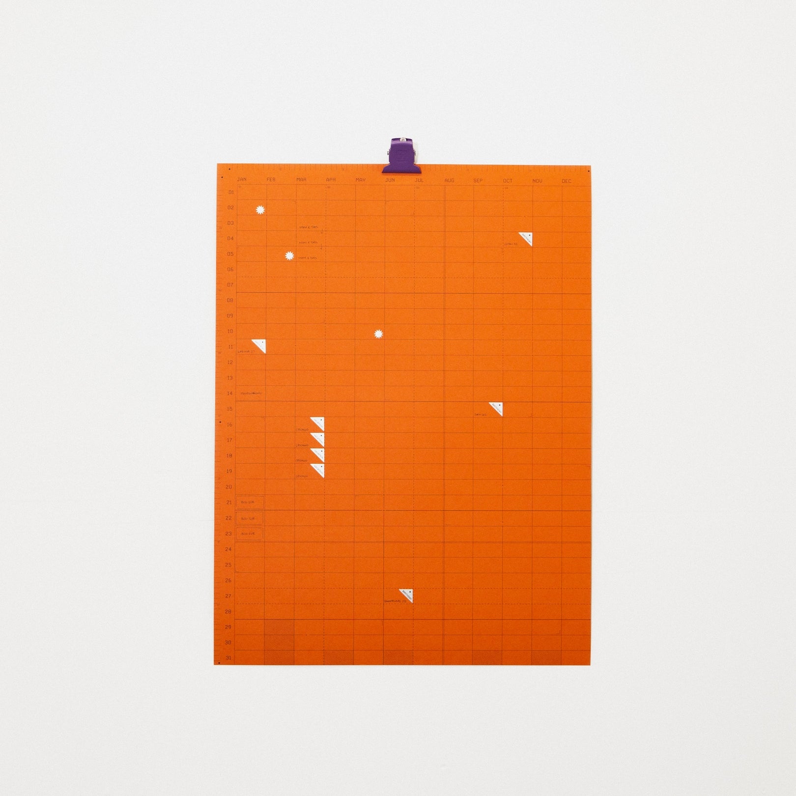 Open Dated 365 Day Wall Calendar
