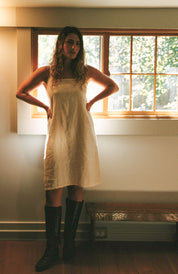 Jardin Linen Dress - Cream