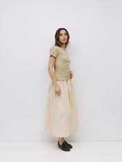 The Kiana Skirt - Cream