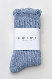 Linen Scallop Socks