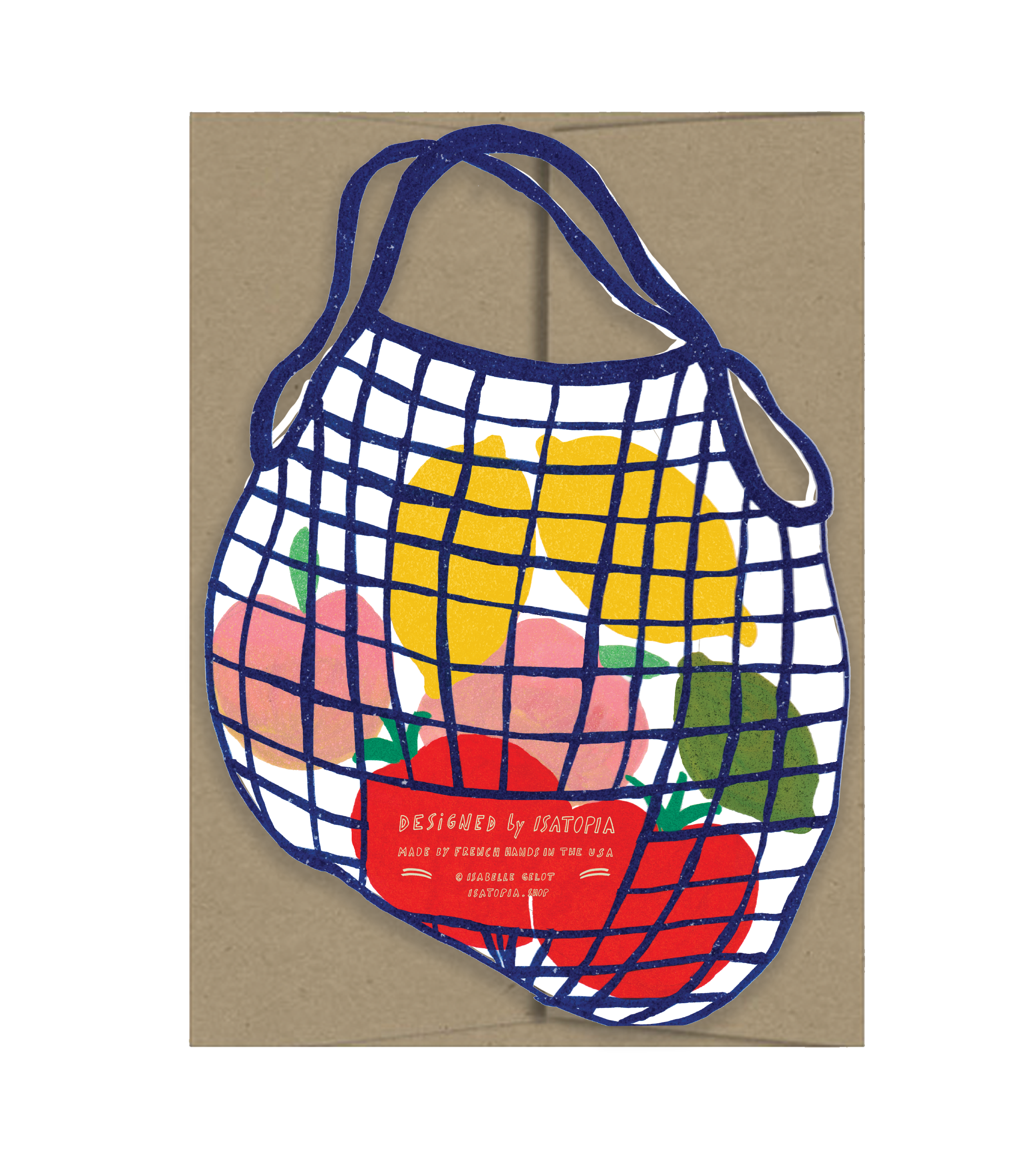 Market Bag Die Cut Card