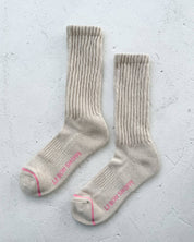 Oatmeal Ballet Socks