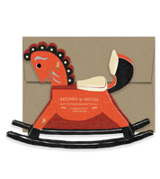 Rocking Horse Die Cut Card