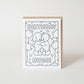 Birthday Hugs DIY Coloring Card