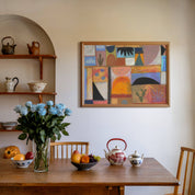 Southwestern Midcentury Collage Art Print