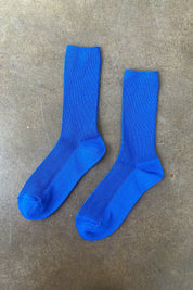 Blue Crisp Step Socks