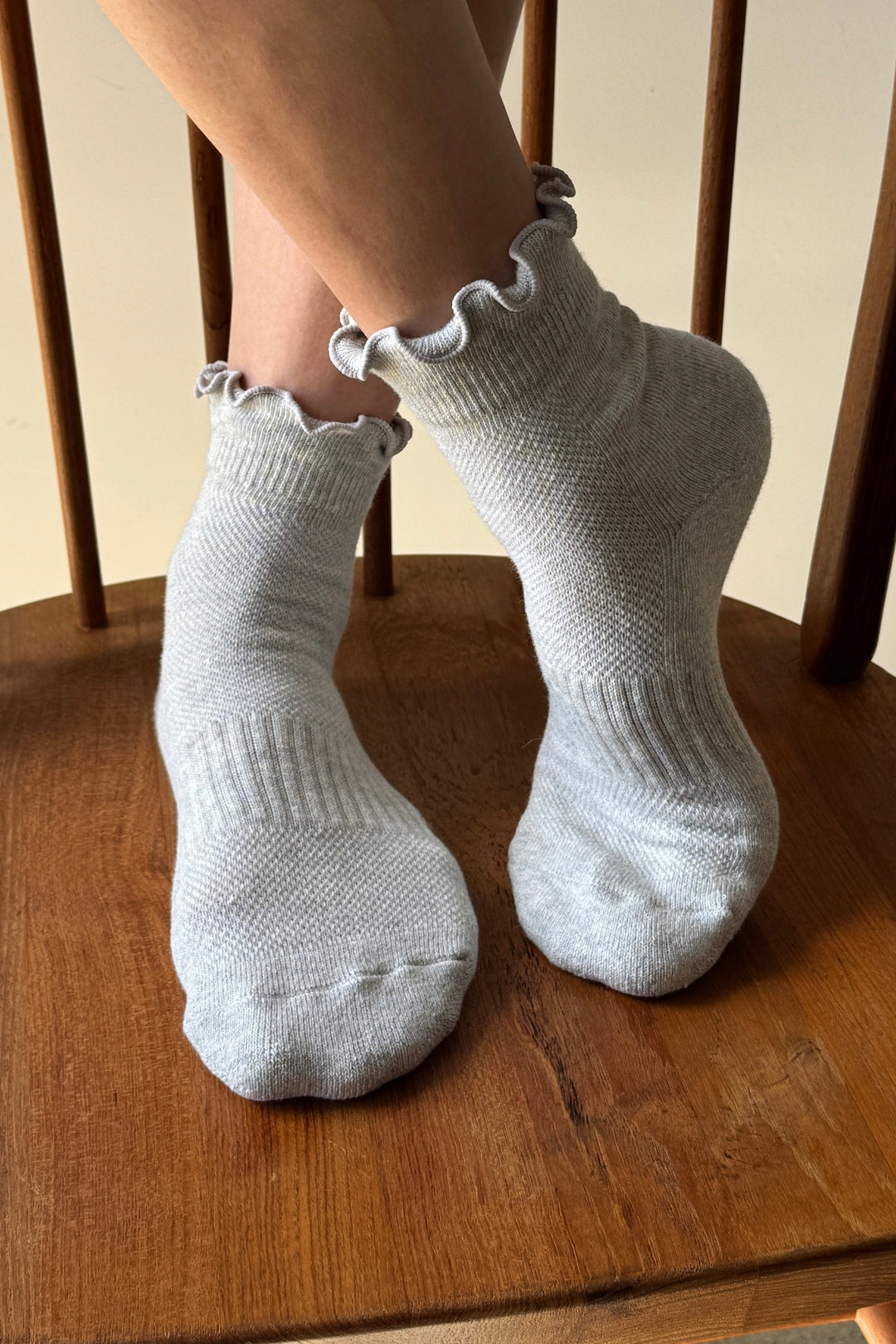 Ruffled Hugger Crew Socks